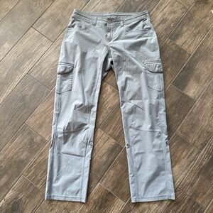 Kuhl Freeflex Roll Up Hiking Pants Womens 10 Short (32x28) Gray Moisture Wicking